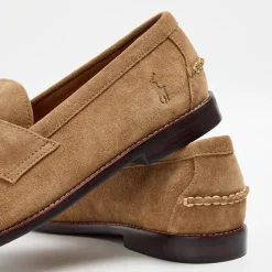 Polo Ralph Lauren Aslton Suede Penny Loafers in Brown