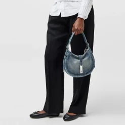 Polo Ralph Lauren Calfskin Mini Shoulder Bag in Blue