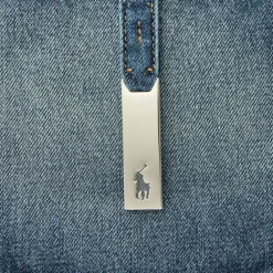 Polo Ralph Lauren Calfskin Mini Shoulder Bag in Blue