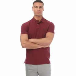 Polo Ralph Lauren Custom Slim-Fit Mesh Polo Shirt in Red