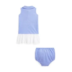 Polo Ralph Lauren Day Dress And Bloomers Set in Blue