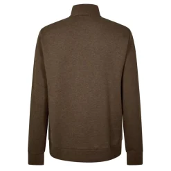 Polo Ralph Lauren Double Knit Mesh Quarter-Zip Jumper in Brown