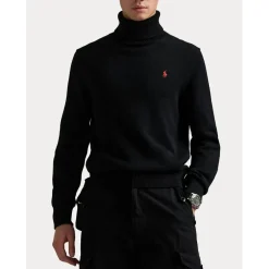 Polo Ralph Lauren Knit Turtle Neck Jumper in Black