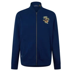 Polo Ralph Lauren Mock Neck Bomber Jacket in Blue