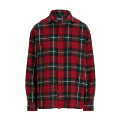 Polo Ralph Lauren Regular Fit Plaid Blouse in Red