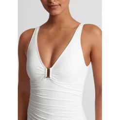 Polo Ralph Lauren Ring Front One Piece in White