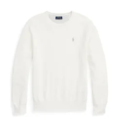 Polo Ralph Lauren Textured Pony Jumper in White