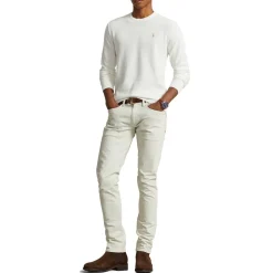 Polo Ralph Lauren Textured Pony Jumper in White