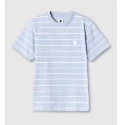 Pretty Green Capella Marl Crew Neck Regular Fit T-Shirt in Blue