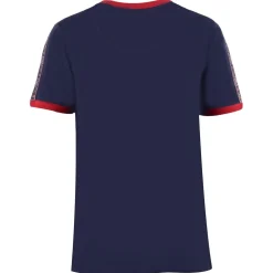 Pretty Green Eclip Tape Regular Fit T-Shirt in Blue