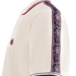 Pretty Green Eclip Tape Regular Fit Short Sleeve Shirt in White