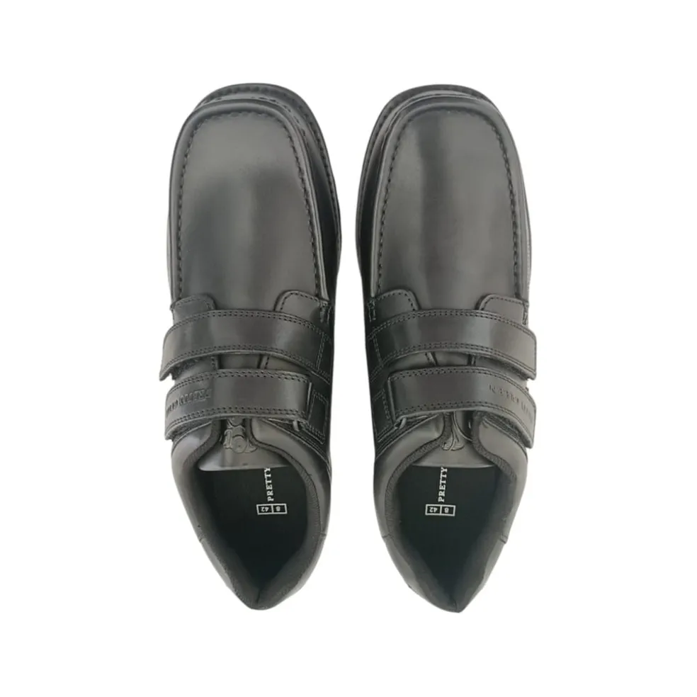 Pretty Green Harrow Vel sn in Black