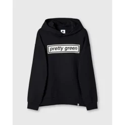 Pretty Green Lf Box Print Hoody Sn61 in Black