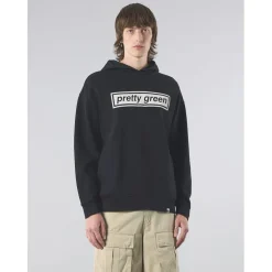 Pretty Green Lf Box Print Hoody Sn61 in Black