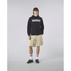 Pretty Green Lf Box Print Hoody Sn61 in Black