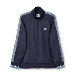 Pretty Green Mock Neck Regular Fit Athletic Top in Blue