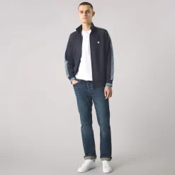 Pretty Green Mock Neck Regular Fit Athletic Top in Blue