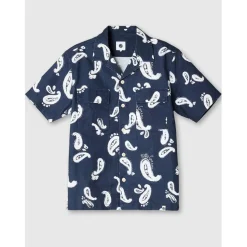 Pretty Green Widnes Pais Shirt in Blue