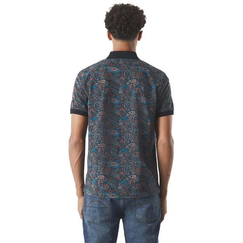 Pretty Green Wonderwll Paispol Regular Fit Shirt in Grey