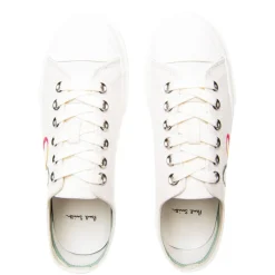 PS Paul Smith Canvasas Trainer Ladies in White