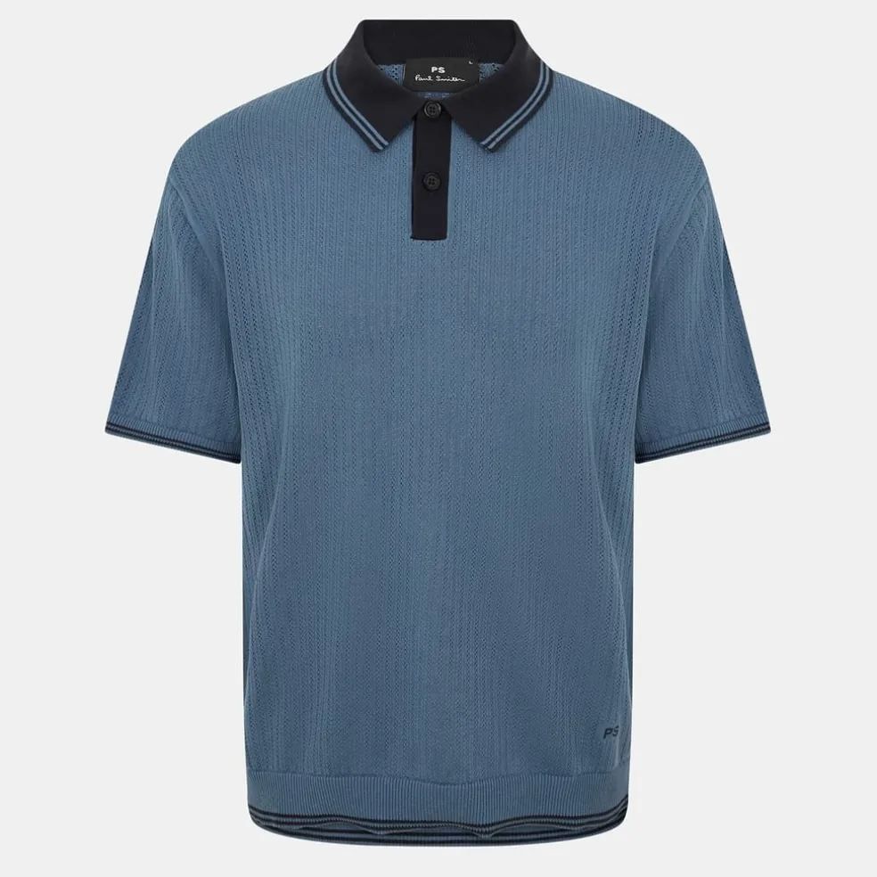 PS Paul Smith Knit Polo in Blue