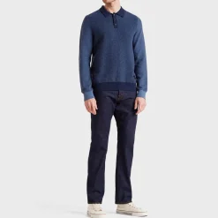 PS Paul Smith Long Sleeve Knit Regular Fit Shirt in Blue
