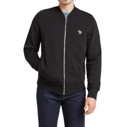 PS Paul Smith Mens Smith Regular Zebra Bomber Jacket in Black