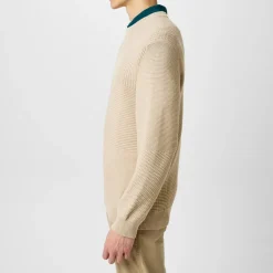 PS Paul Smith Patchwork Regular Fit Crew Neck Sweater in Brown