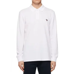 PS Paul Smith Sleeve Zebra Polo Shirt in White