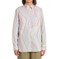 PS Paul Smith Swirl Relaxed Fit Long Sleeve Shirt in Multi