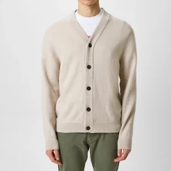 PS Paul Smith V-Neck Long Sleeve Sweater in Beige
