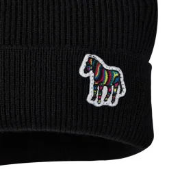 PS Paul Smith Zebra Beanie in Black