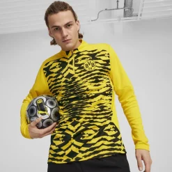 Puma Borussia Dortmund Pre Match Drill Top 2024 2025 Adults in Yellow