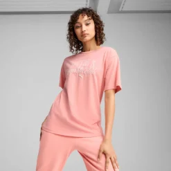 Puma Class Relaxed T-Shirt in Pink