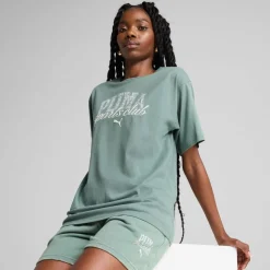 Puma Class Relaxed T-Shirt in Green