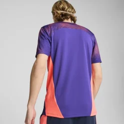 Puma Final Jersey Regular Fit Crew Neck T-Shirt in Purple