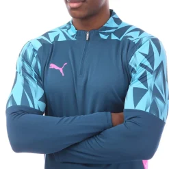 Puma IndividualFINAL 1/4 Zip Top in Blue