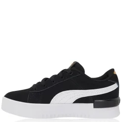 Puma Jada Suede Child Girls Trainers in Black