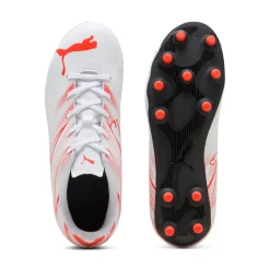 Puma Juniors Attacanto FG/AG Football Boots in White