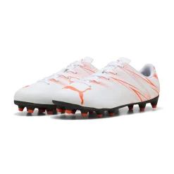 Puma Juniors Attacanto FG/AG Football Boots in White