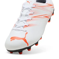 Puma Juniors Attacanto FG/AG Football Boots in White