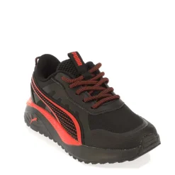 Puma Juniors Excursion AC Trainers in Black Red