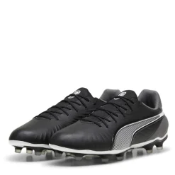Puma King Match Firm Ground Football Boots in Black
