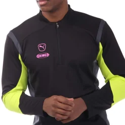 Puma King Pro 1/4 Zip Top in Black