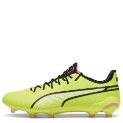 Puma King Ultimate Firm Ground Football Boots in Green