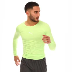Puma LIGA Baselayer Long Sleeve T-Shirt in Lime