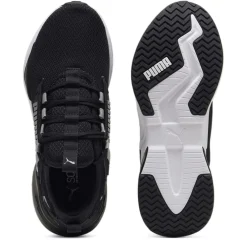 Puma Low Top Flat Heel Sneakers in Black