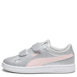 Puma Smash 3.0 Glitz Glam V Child Girl Trainers in Grey