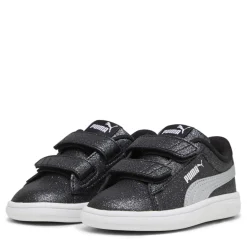 Puma Smash 3.0 Glitz Glam V Infant Girl Trainers in Black