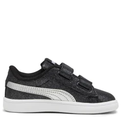 Puma Smash 3.0 Glitz Glam V Infant Girl Trainers in Black